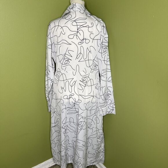 Shein Dress Womens Size Large White Black - Picture 2 of 6